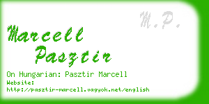 marcell pasztir business card